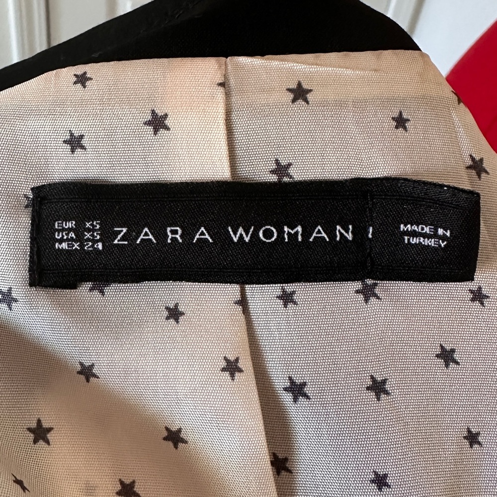 SOLD Zara Black Blazer Tailored Formal Jacket XS - Picture 6 of 10